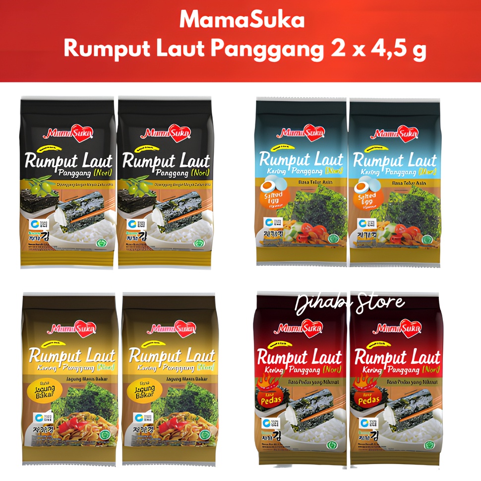 

Big S4le MamaSuka Rumput Laut Panggang 2 x 4,5 g Discount