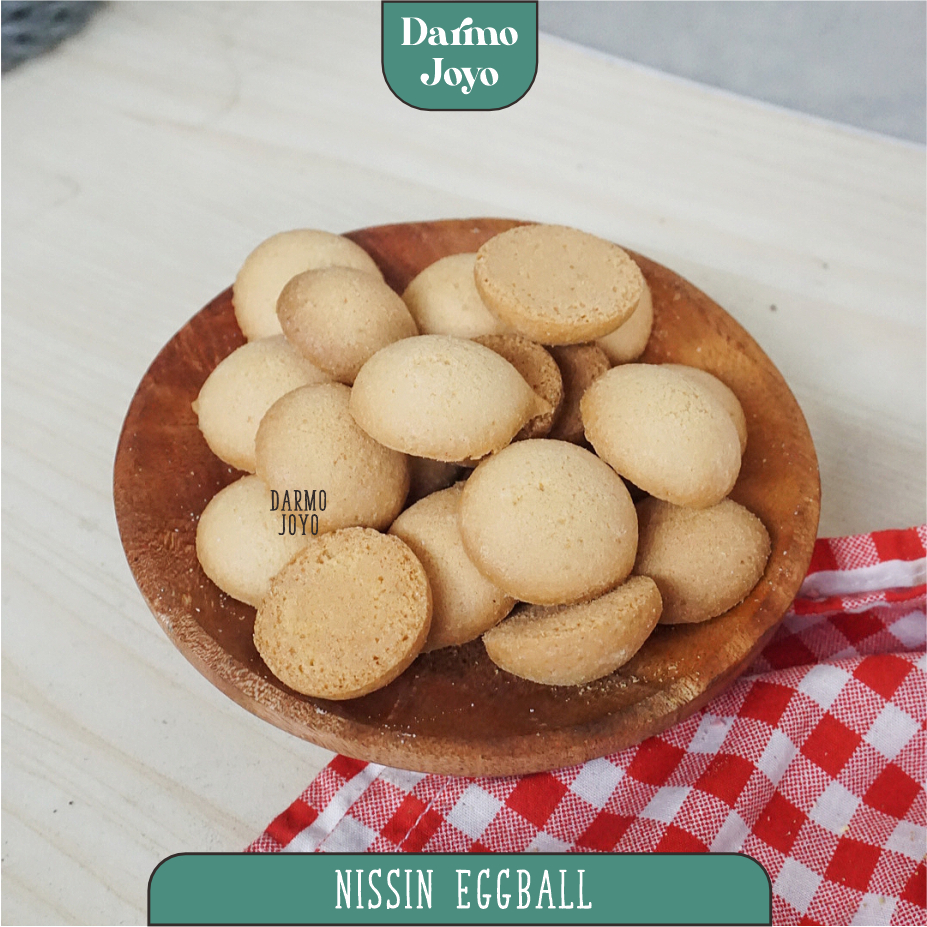 Nissin Eggball 500gr - DARMO JOYO - Roti Kue Kering Nisin Egbal Egg Ball Egg Drop Egg Drops Renyah M
