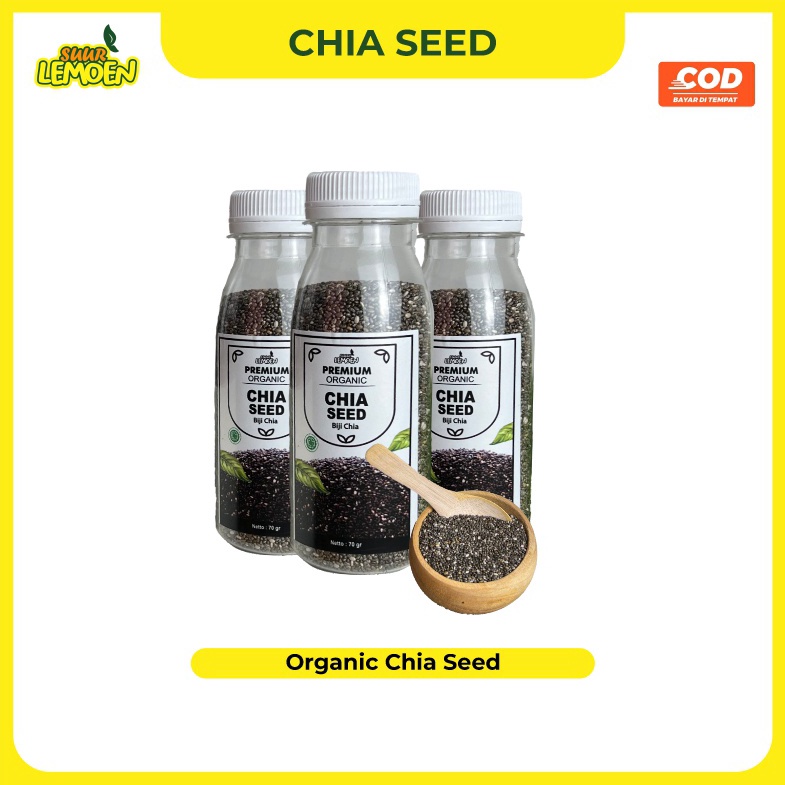 

[✆Y14@] SUUR LEMOEN - Biji Chia Seed Organik 250gram 500 gram / Organic Chia Seed Mexico / Black Chia Seeds Untuk Diet Original Premium Limited