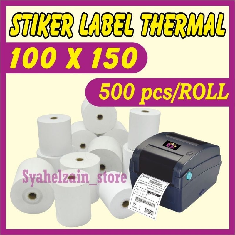 

Dck PROMO!!!! STIKER THERMAL 100X150 ISI 500 / STIKER THERMAL A6/ BARCODE / RESI ONLINE SHOP