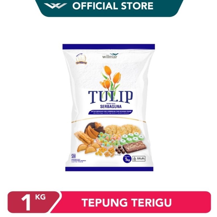 

[≛O47<] Tulip Tepung Terigu Serbaguna 1kg ( 1pcs) [68]