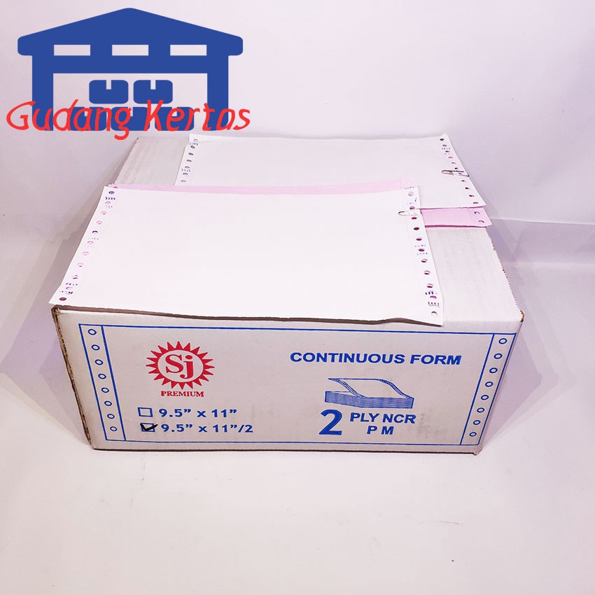 

FLASH SALE SJ Premium Continuous Form 9.5" x 11" 2 Ply NCR - PRS BAGI 2 