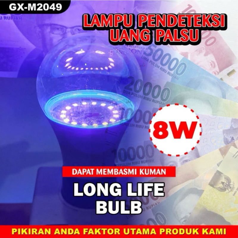 Money Detector LED BULB Gaxindo 8 watt