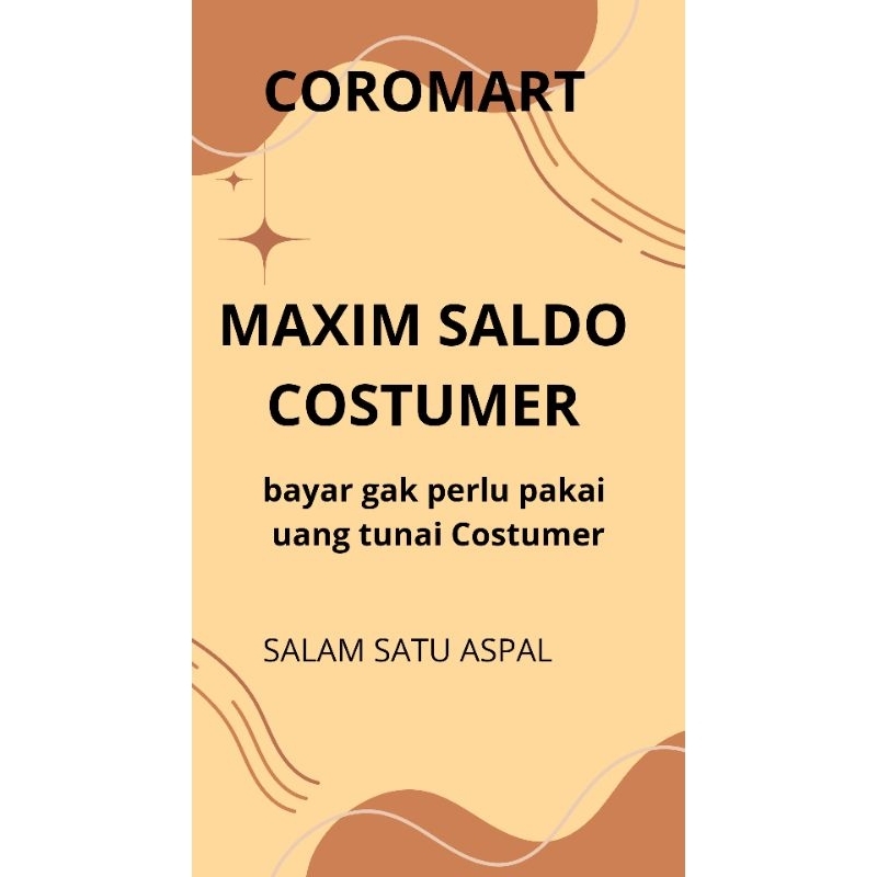 MAXIM SALDO COSTUMER