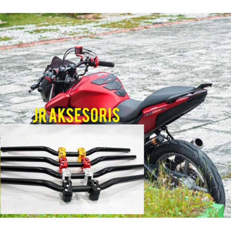 STANG RZR HONDA CB 150R NEW V4  PLUS CNC PENINGGI STANG