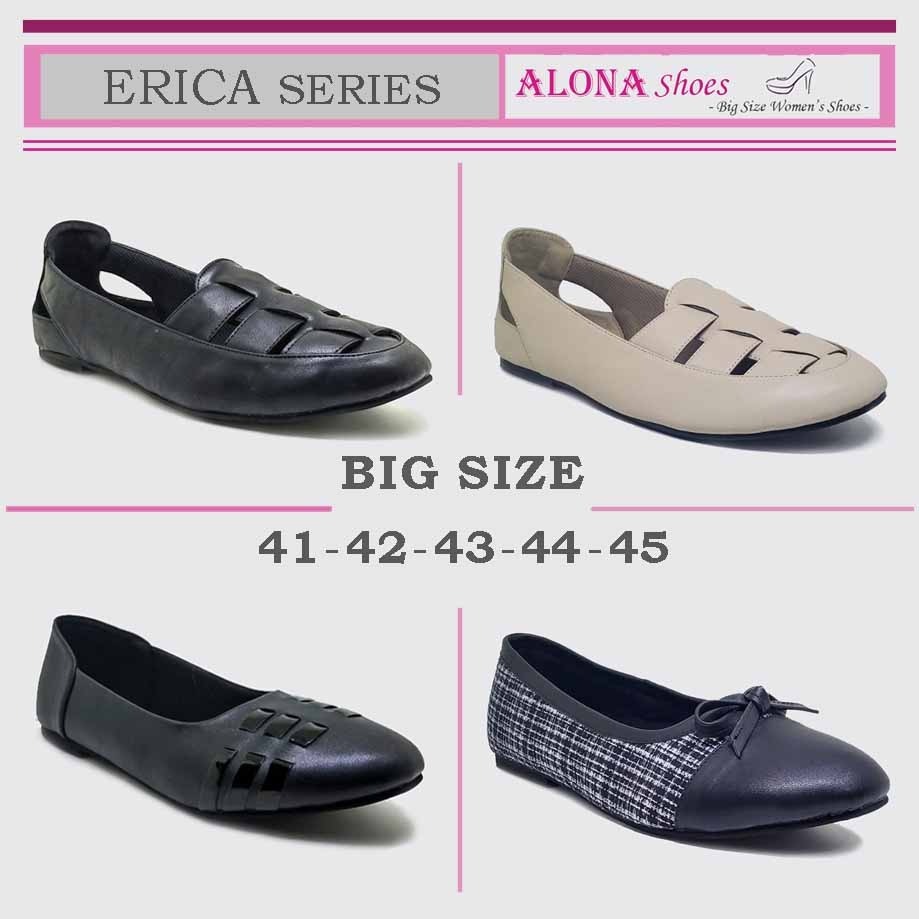 ERICA SERIES (Flat Shoes Big Size) sepatu wanita ukuran besar jumbo 41-45 plet kasual pesta kerja