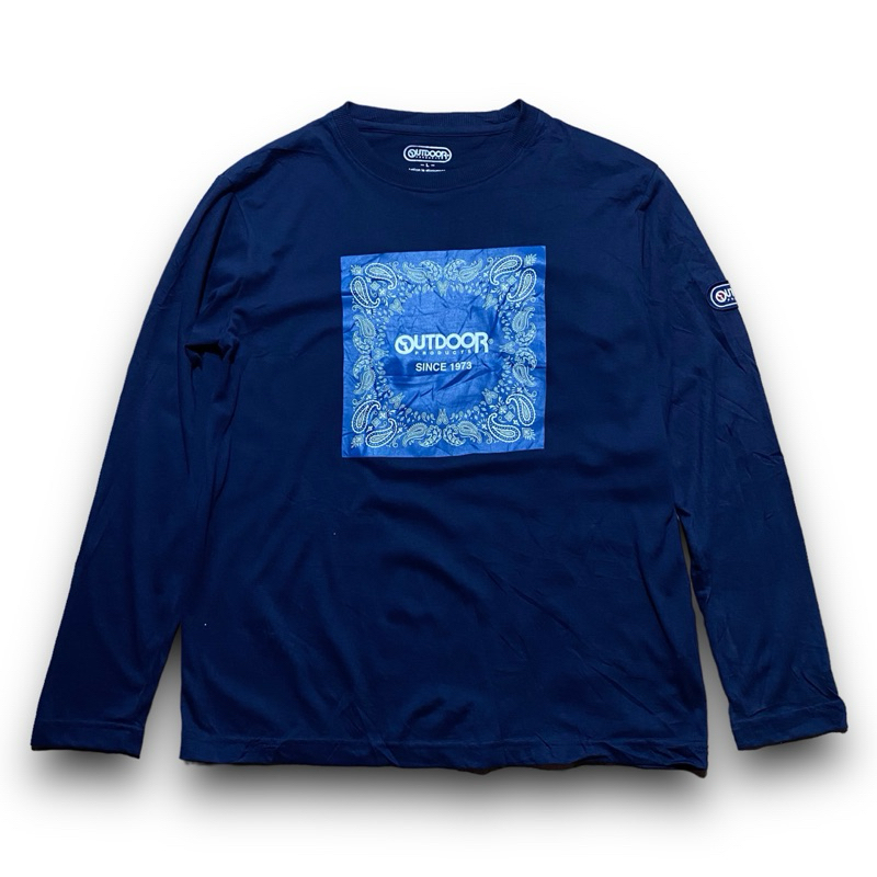 Outdoor Products Box Logo paisley bandana longsleeve shirt