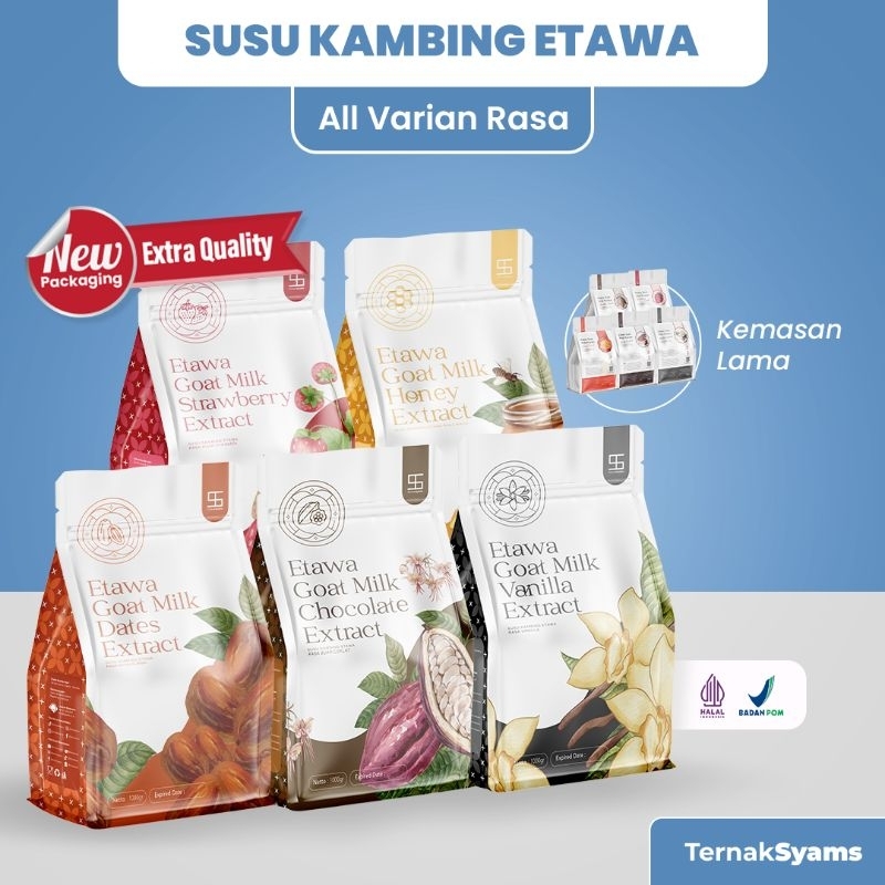 

premium susu kambing etawa bubuk syams 500 gr varian rasa terlaris termurah terviral susu kesehatan