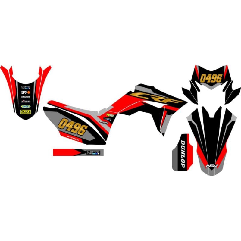 decal sticker motor Crf