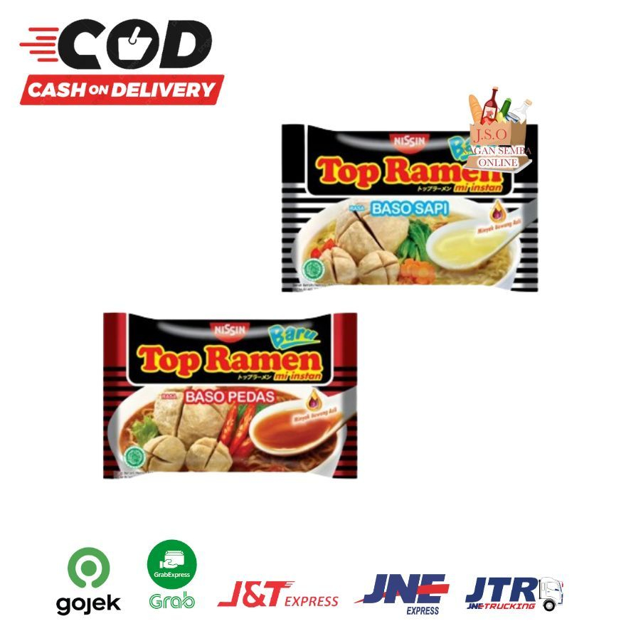 

(JSO) nissin TOP RAMEN BESAR ALL VARIAN HALAL / ramen halal / mie halal