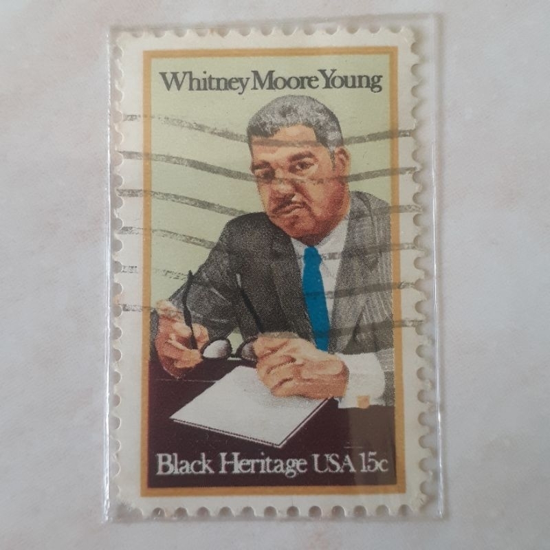 

Perangko USA Black Heritage Series (Whitney Moore Young (1921-1971) - Civil Rights Leader) Tahun 1981