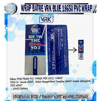 BATRE WRAP/BUNGKUS VRK EDITION 18650 BLUE