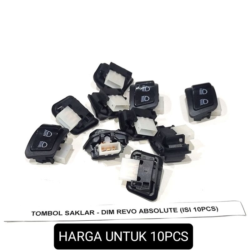 TOMBOL SAKLAR LAMPU DIM JAUH PENDEK REVO ABSOLUTE / BEAT FI ISI 10 PCS