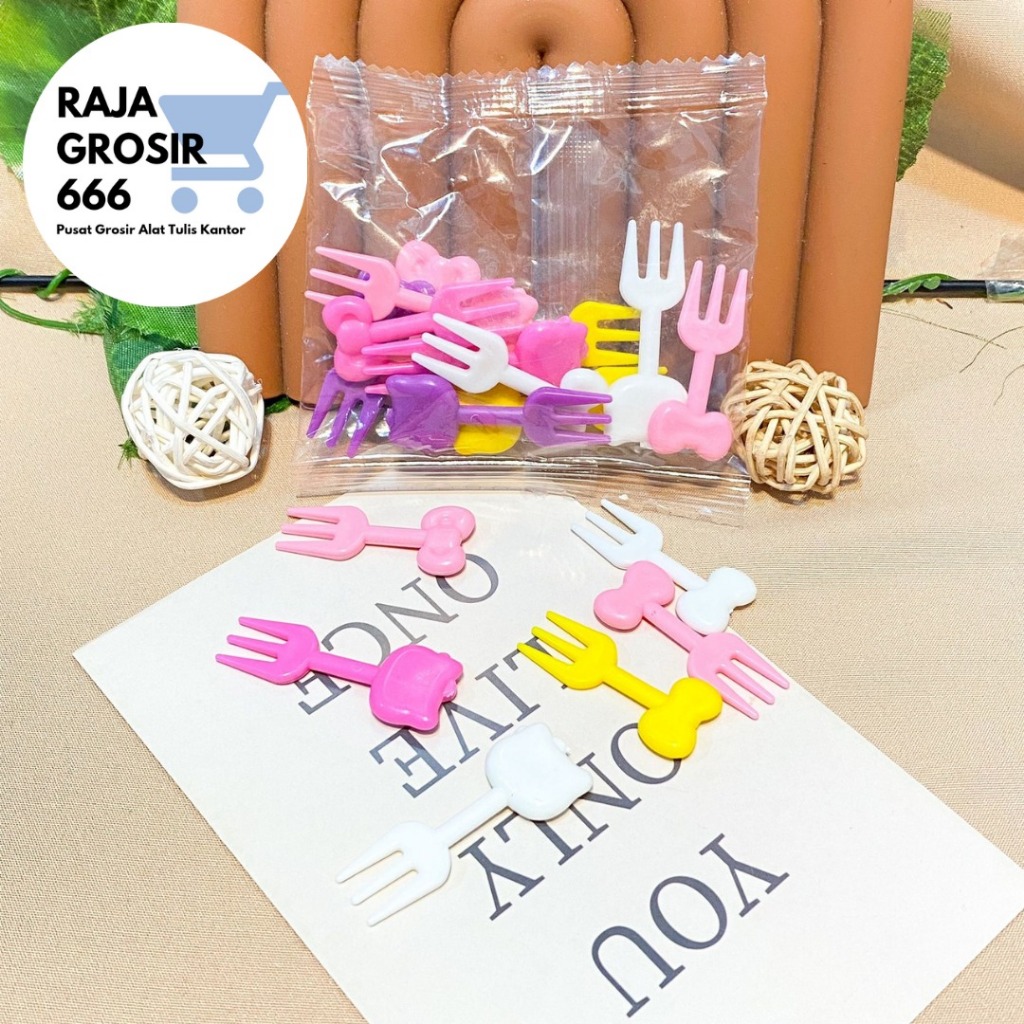 GARPU BUAH MINI HELLO KITTY ISI 10 PCS MN-1087 Wadah Saus Bumbu Saos Kecap Salad Tomat Sambel Honey 