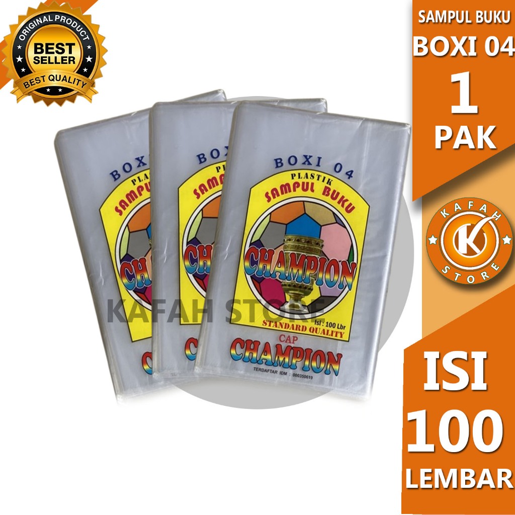 

SAMPUL BUKU PLASTIK BOXI 04 1PAK 100 Pcs KAFAH STORE