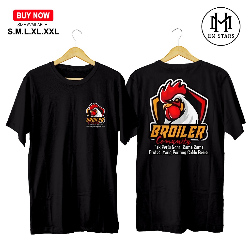 KAOS AYAM BROILER COMMUNITY - KAOS PEJUANG FCR BROILER COMMUNITY - KAOS ABK - KAOS ANAK BUAH KANDANG