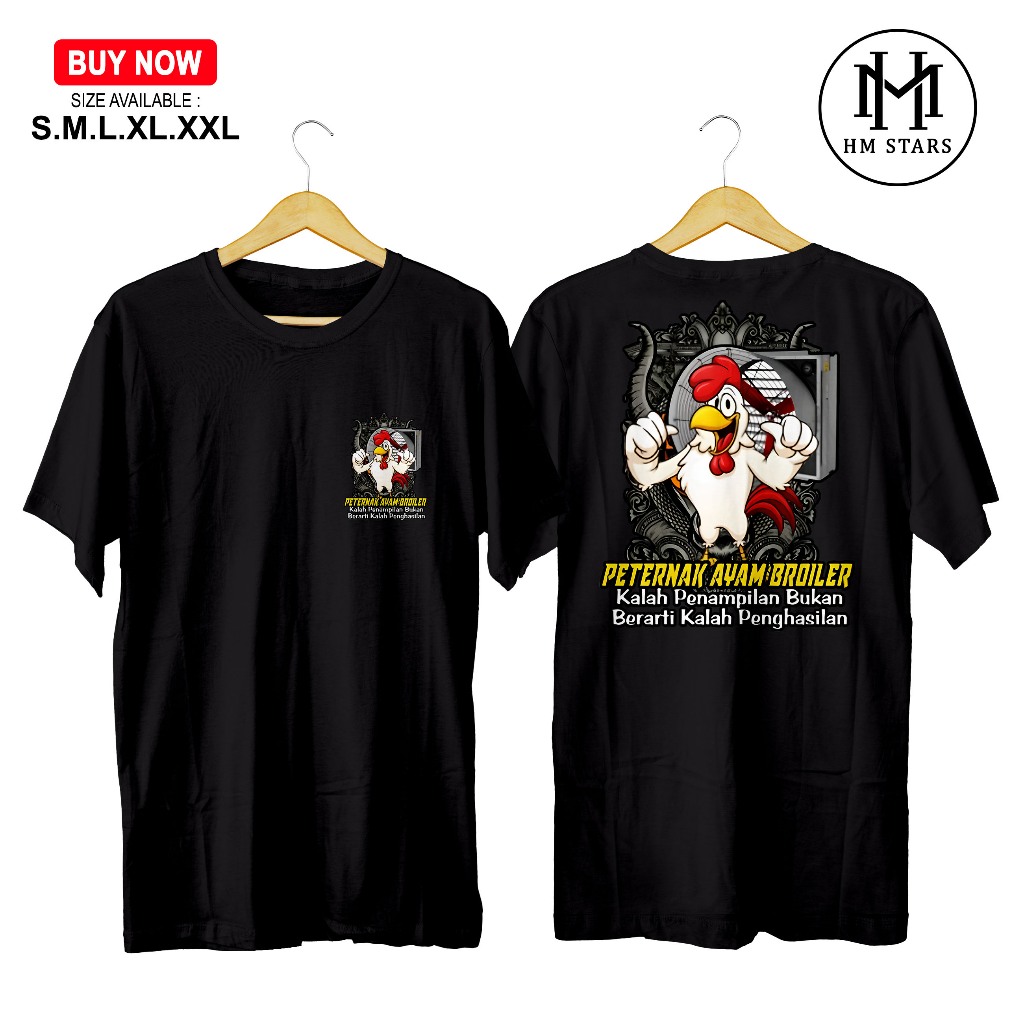 KAOS AYAM BROILER COMMUNITY - KAOS PEJUANG FCR BROILER COMMUNITY - KAOS ABK - KAOS ANAK BUAH KANDANG