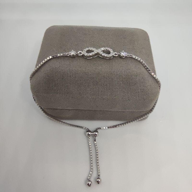 Gelang serut rantai italy asli perak 925 sudah crom