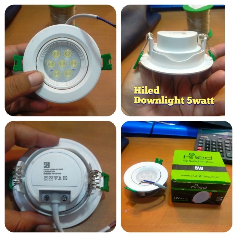 Hiled Lampu Downlight LED spot 5w 5 watt inbow down light spotlight