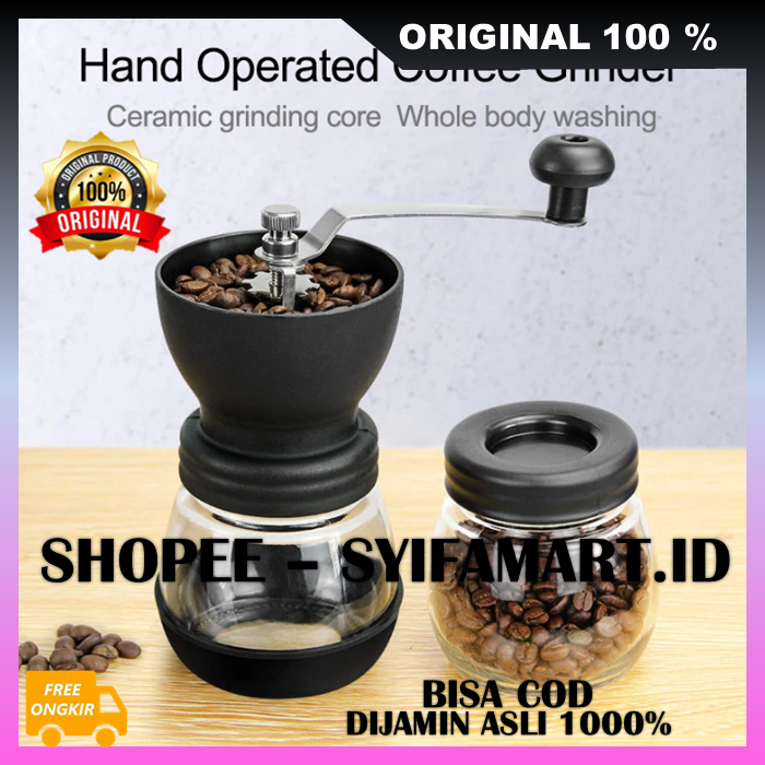 Manual Coffee Grinder Alat Penggiling Kopi Manual Penghalus Kopi 100% ORIGINAL
