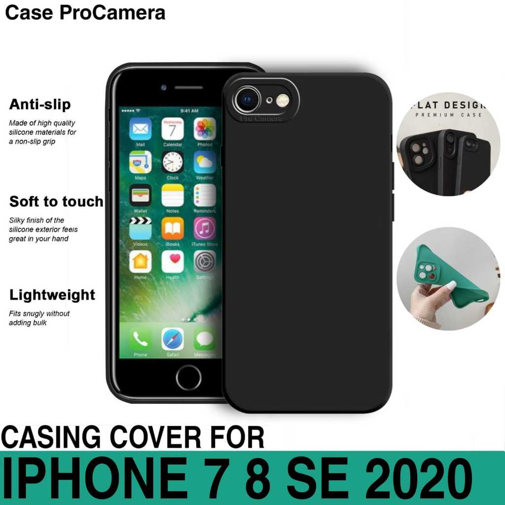 CASE IPHONE 7 8 SE 2020 SOFT CASE LIQUID MACARON SLIM PROTECT CAMERA