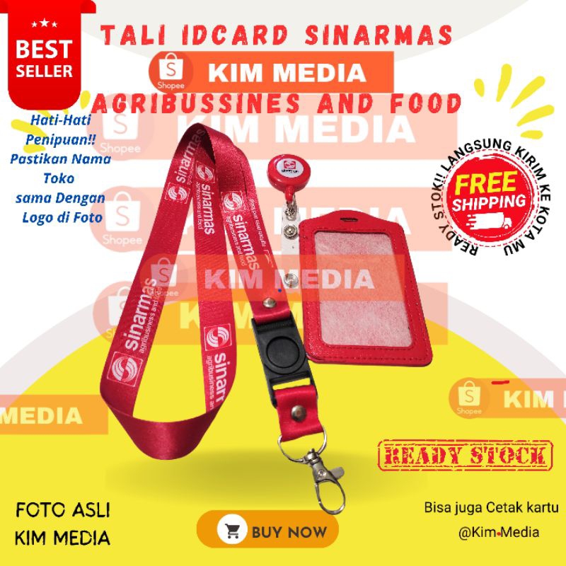 

Tali idcard sinarmas agribusiness and food / Lanyard id sinarmas agribusiness and food READY STOK printing Satuan ecer