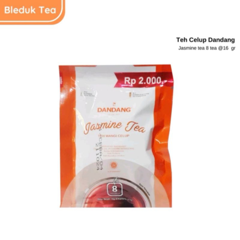 

Teh Dandang Jasmine tea 1 Renteng isi 10 Pack 1 Sachet isi 8 pcs Teh Clup