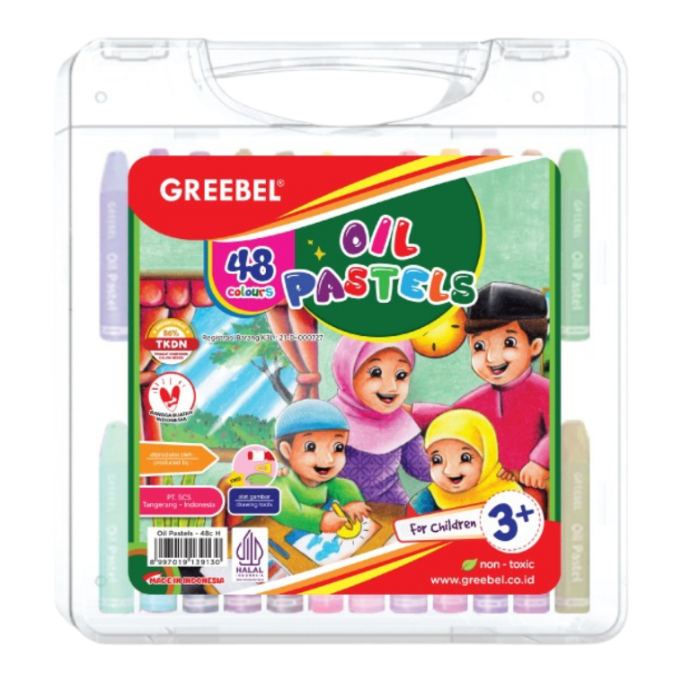 

TBMO GREEBEL 48 Warna Crayon Krayon KIDS OIL PASTEL HALAL EDITION