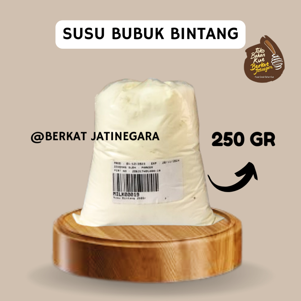 

SUSU BUBUK BINTANG 250 GR / SUS BINTANG / SUSU BUBUK