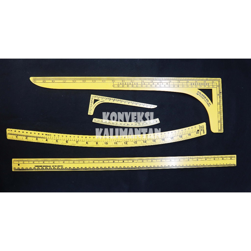 Penggaris Pola Jahit / Mistar Pola Jahit Merk Polaris