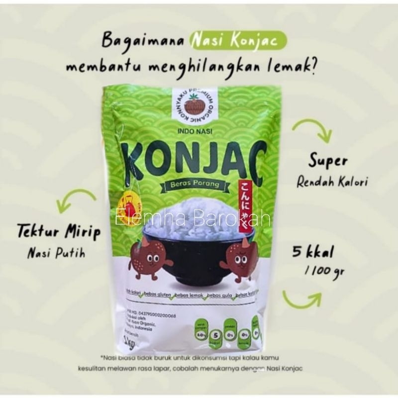 

Indonasi Konjac Rice Beras Porang 1 Kg 1 Kg