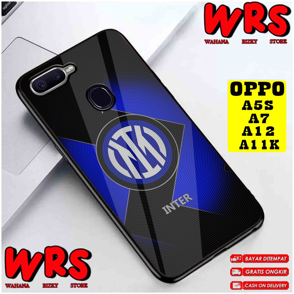 Case  OPPO A3S A1K A5S A7 A11K A12 A5 A9 2020 Motif CLUB BOLA INTER MILAN Case Karakter,Anime,Abstra