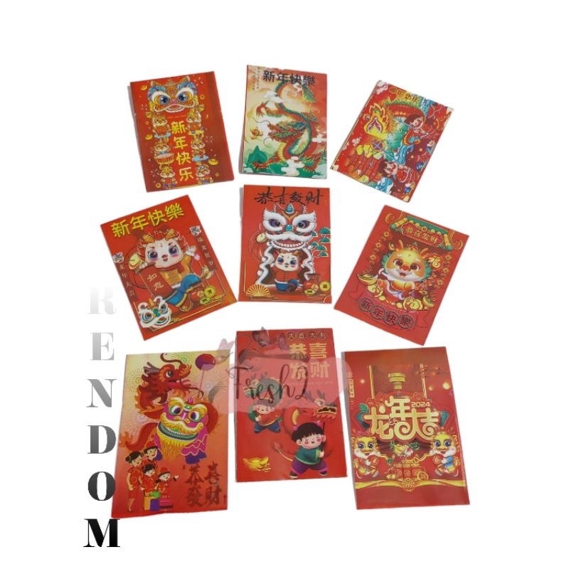 

80 pcs angpao imlek sio naga / angpao imlek lokal / amplop lokal sio naga