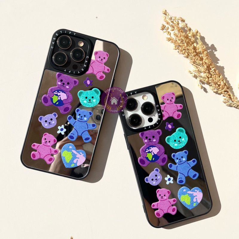 CASETIFY BEAR RAINBOW FOR IPHONE 14 PROMAX 14 PRO 14+ 14 13MINI 13 PROMAX 13 PRO 13 12 MINI 12 PROMA
