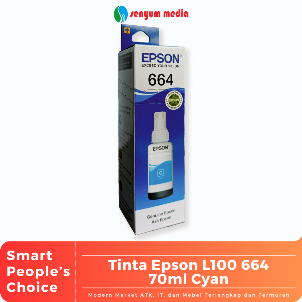 Tinta Epson L100 T6642 70ml Cyan (1 Pcs) (S:BTL)