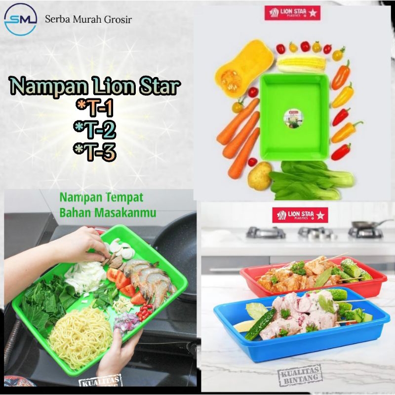 Tempat Saji/Baki Plastik/Nampan Plastik/Nampan Lion Star