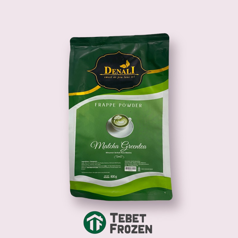 

DENALI MATCHA GREEN TEA POWDER 800GR - TEBET FROZEN