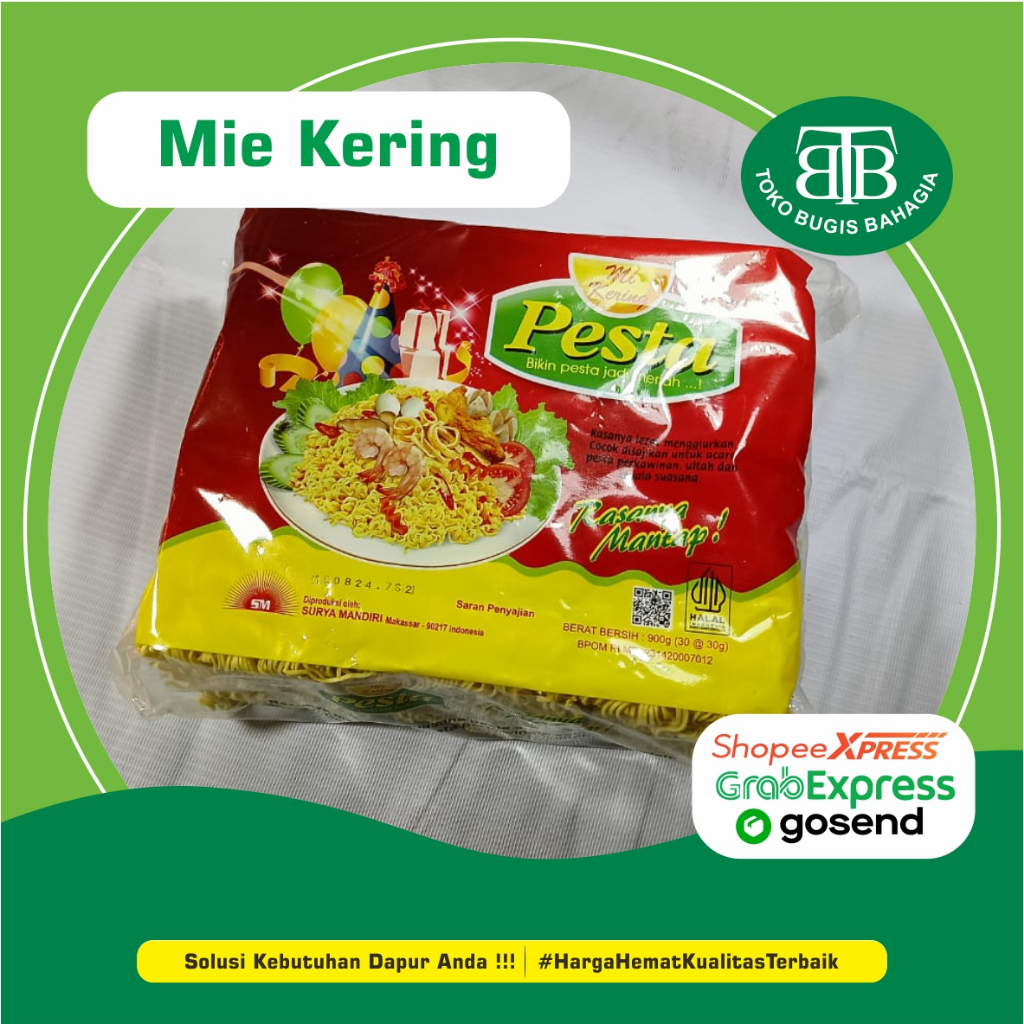 

Mie Kering Pesta, Murah Makassar