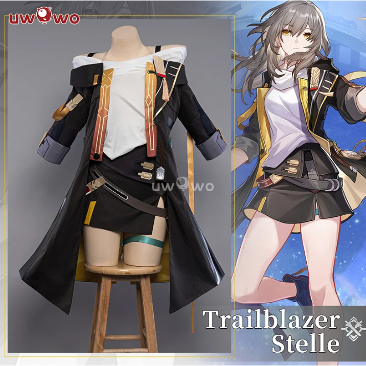 UWOWO Stelle Cosplay Game Honkai Star Rail Cosplay Female Stelle Costume Trailblazer HSR Halloween C