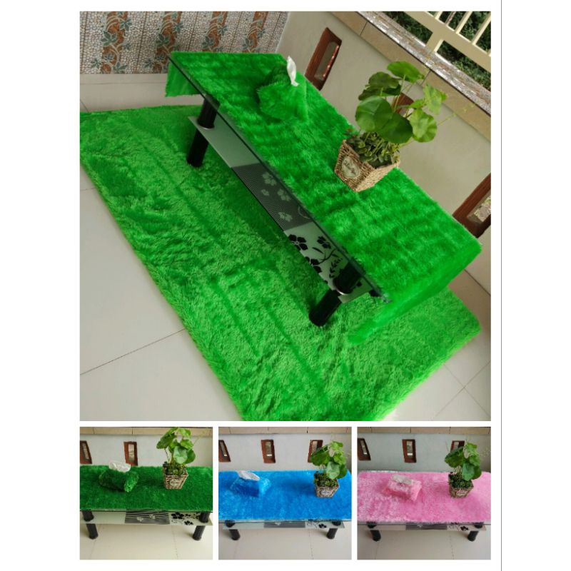 Taplak Meja Bulu Rasfur 50x100 Halus Lembut