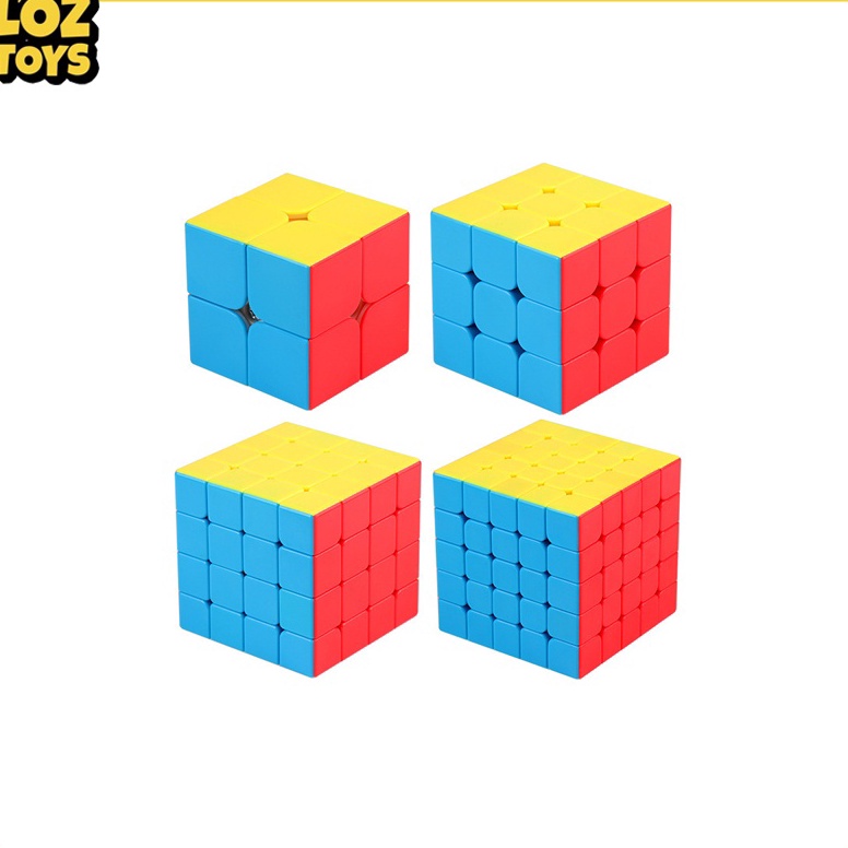 InstanE9q4P LOZTOYS Moyu MeiLong Rubik 3x3 Magic Cube Kubus Rubik 4x4 Puzzle Cube 5x5 Warna  Macaron
