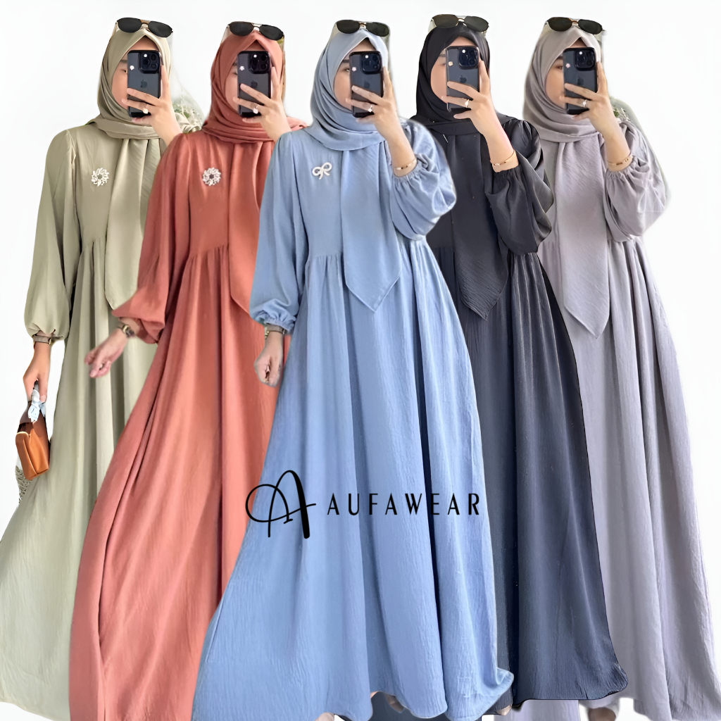 Aufawear Set Syar'i Hijab Gamis Syifa
