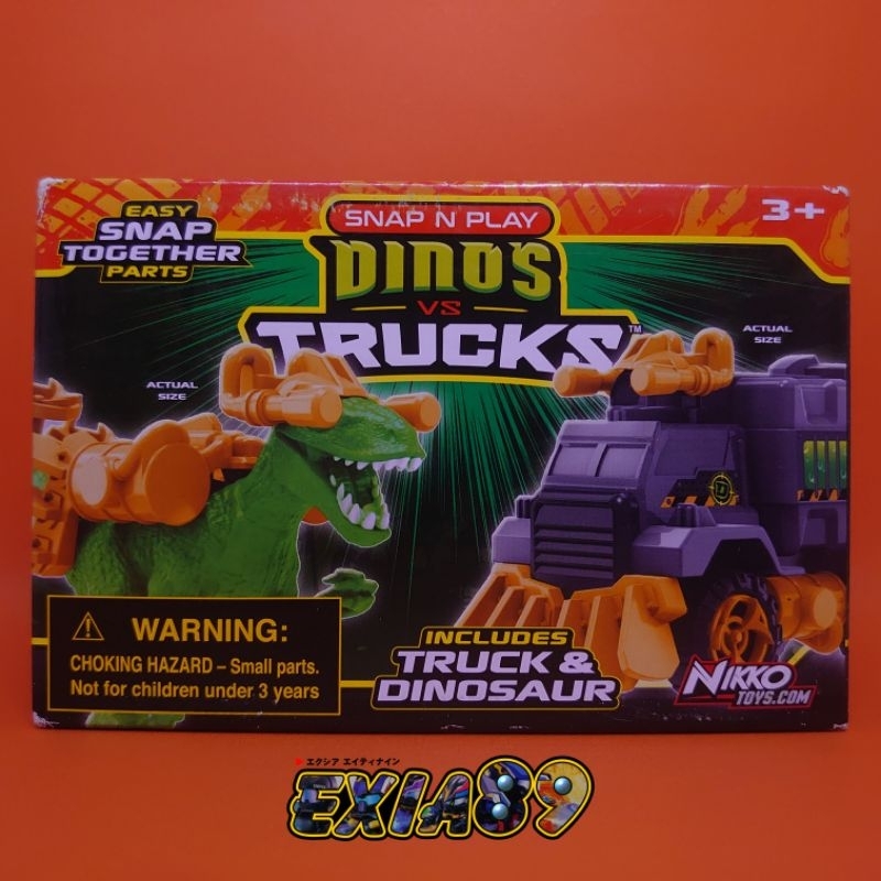 Snap N Play Dinos VS Trucks (4) Nikko Toys