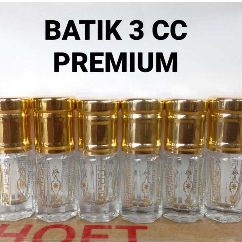 (1 PCS) TOLA BATIK 3 ML PREMIUM. KUALITAS TERBAIK. STICK PLASTIK. BOTOL PARFUM ANTIK 3 CC MODEL OLES