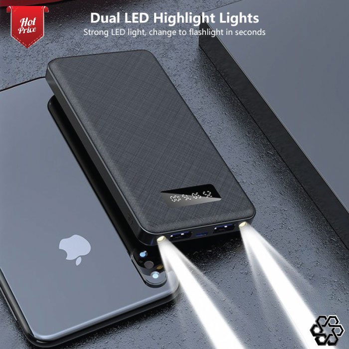 Power Bank Mini 10000mah Ultra Tipis Kapasitas Besar Free 1 kabel