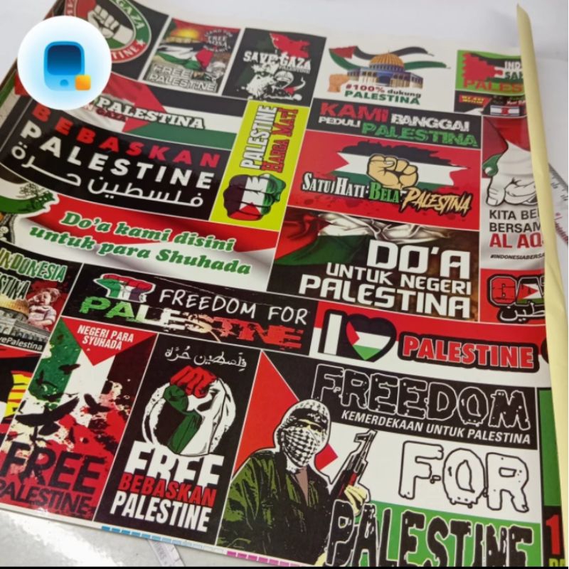 

1 lembar Stiker palestina UK 35×35cm bahan tebal tahan air