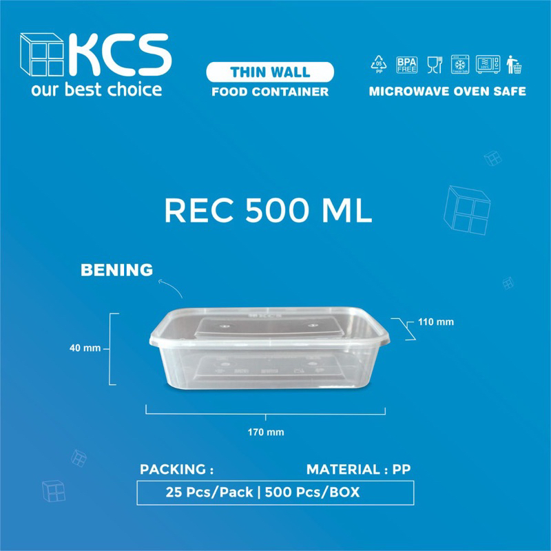 Thinwall Rec 500ml KCS