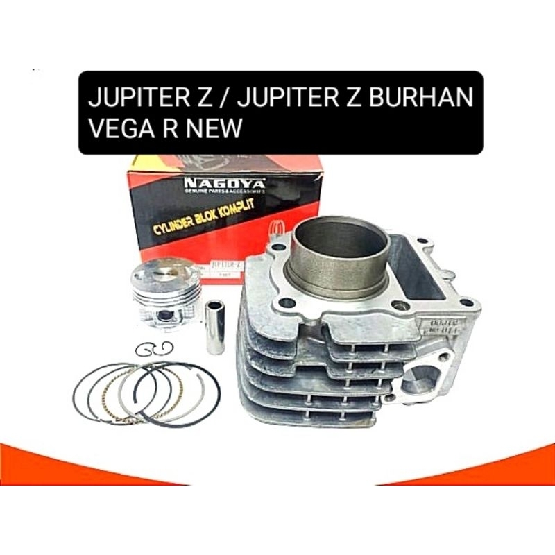 BLOK BORING KOMPLIT PISTON SEHER JUPITER Z / JUPITER BURHAN / VEGA R NEW - ORIGINAL NAGOYA