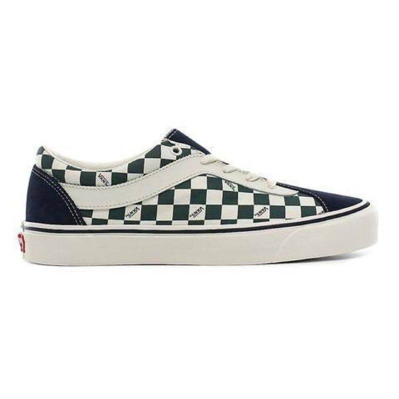 PRELOVED Vans Bold Ni Checkerboard Dress Blue/Trekking Green Women’s Shoes ORIGINAL