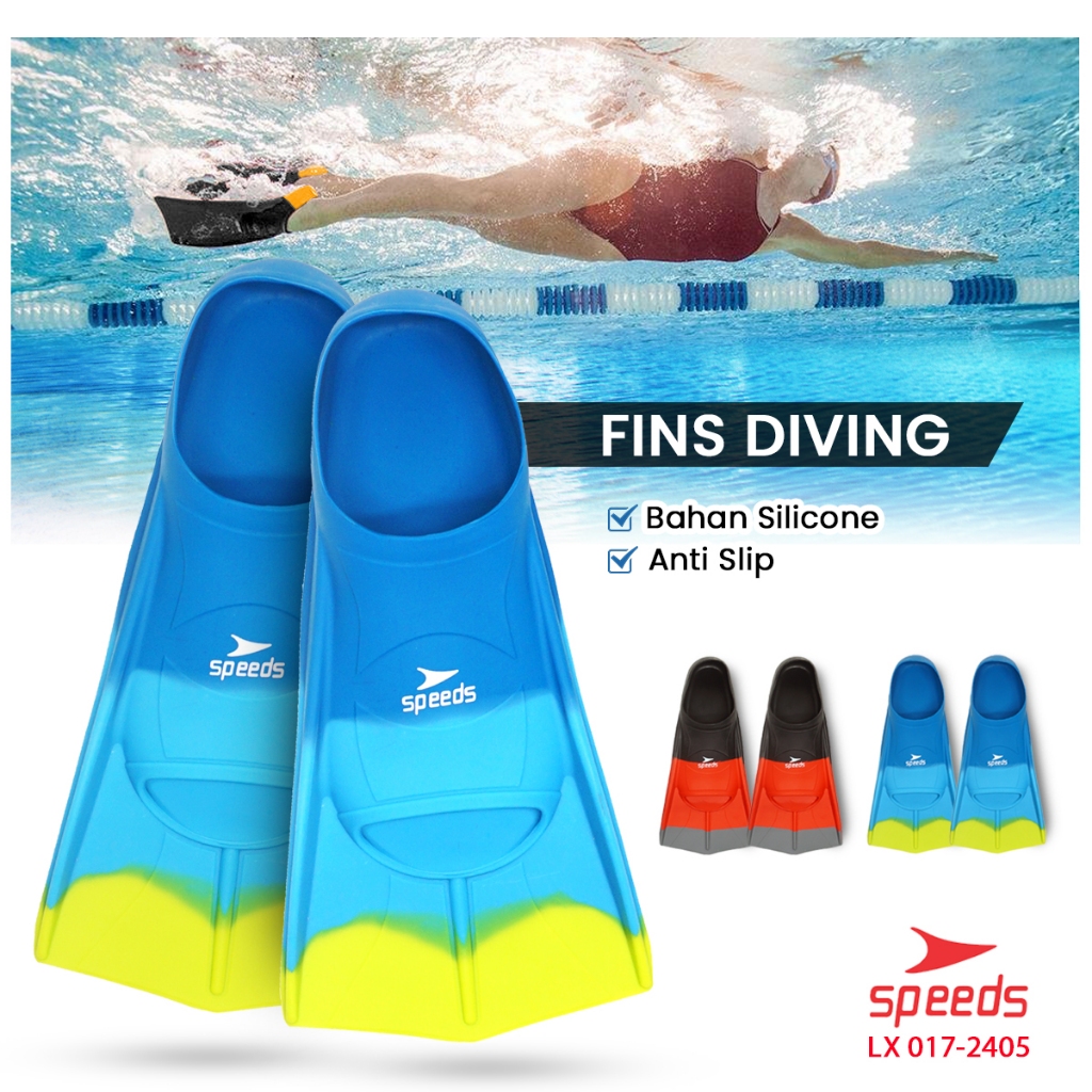 SPEEDS Kaki Katak Snorkeling Fins Kaki Katak Fins Renang Fins Diving Perlengkapan Menyelam 017-2405